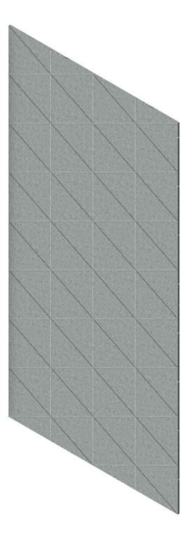 3D Presentation Image of Panel Acoustic AutexAU Groove V3 TypicalSpaced Flatiron