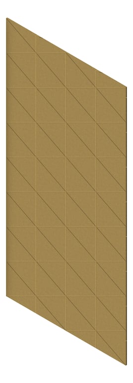 3D Presentation Image of Panel Acoustic AutexAU Groove V3 TypicalSpaced Highland