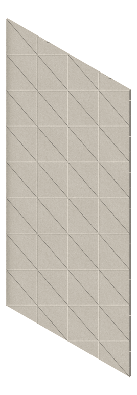 3D Presentation Image of Panel Acoustic AutexAU Groove V3 TypicalSpaced Opera