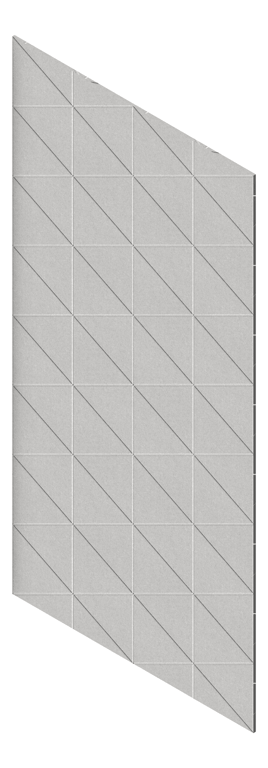 3D Presentation Image of Panel Acoustic AutexAU Groove V3 TypicalSpaced Savoye