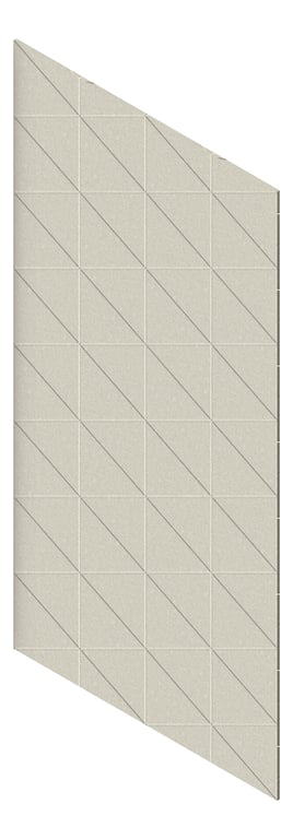 3D Presentation Image of Panel Acoustic AutexAU Groove V3 TypicalSpaced Terrace