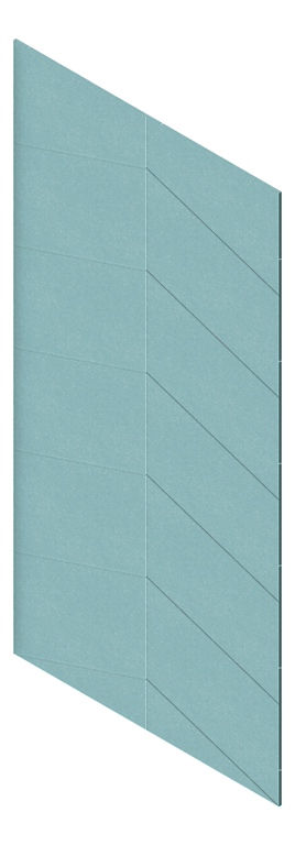 3D Presentation Image of Panel Acoustic AutexAU Groove V4 DoubleSpaced FallingWater