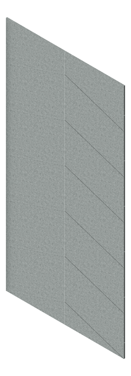 3D Presentation Image of Panel Acoustic AutexAU Groove V4 DoubleSpaced Flatiron