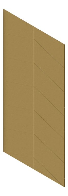 3D Presentation Image of Panel Acoustic AutexAU Groove V4 DoubleSpaced Highland
