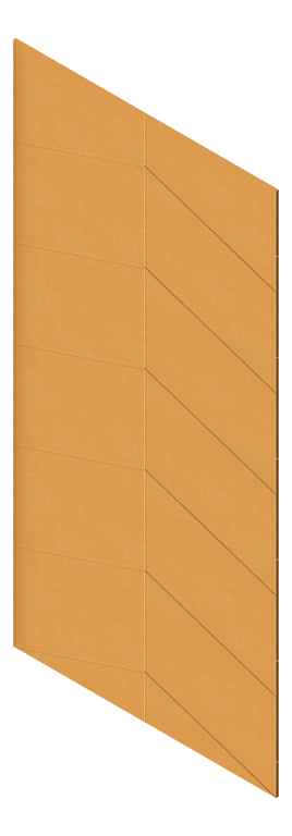 3D Presentation Image of Panel Acoustic AutexAU Groove V4 DoubleSpaced Senado