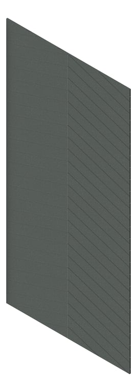 3D Presentation Image of Panel Acoustic AutexAU Groove V4 HalfSpaced Caspian