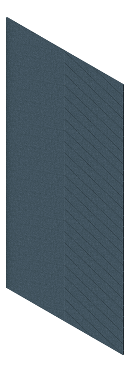 3D Presentation Image of Panel Acoustic AutexAU Groove V4 HalfSpaced Muralla