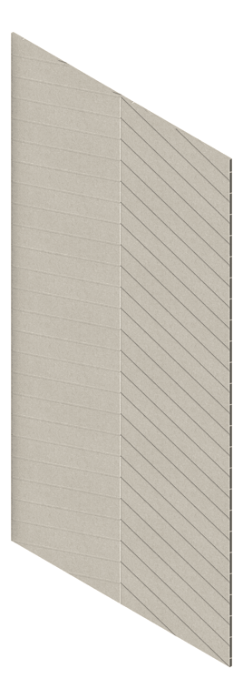 3D Presentation Image of Panel Acoustic AutexAU Groove V4 HalfSpaced Opera