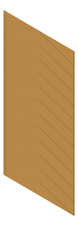 3D Presentation Image of Panel Acoustic AutexAU Groove V4 TypicalSpaced Beehive