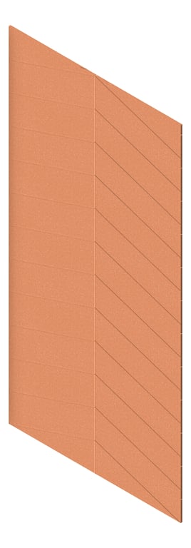 3D Presentation Image of Panel Acoustic AutexAU Groove V4 TypicalSpaced Canyon