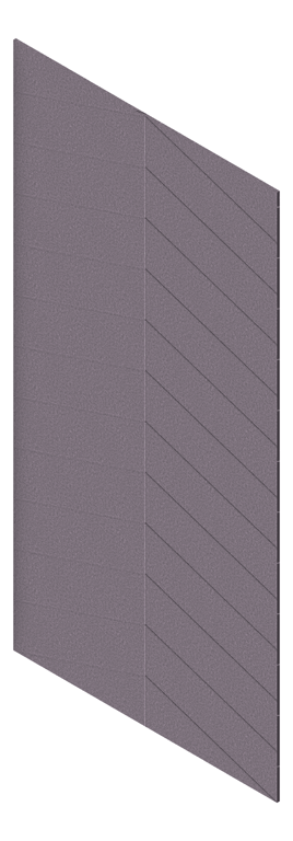 3D Presentation Image of Panel Acoustic AutexAU Groove V4 TypicalSpaced Cavalier