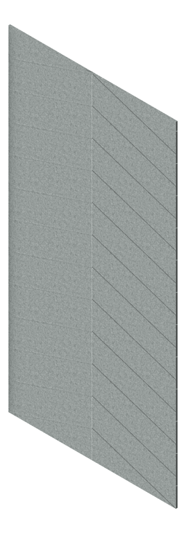 3D Presentation Image of Panel Acoustic AutexAU Groove V4 TypicalSpaced Flatiron
