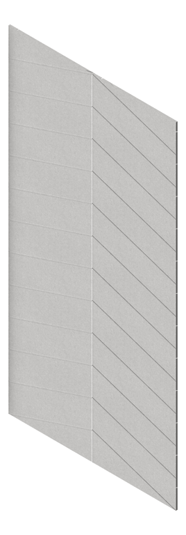 3D Presentation Image of Panel Acoustic AutexAU Groove V4 TypicalSpaced Savoye