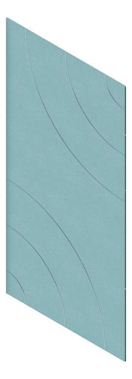 3D Presentation Image of Panel Acoustic AutexAU Groove V5 DoubleSpaced FallingWater
