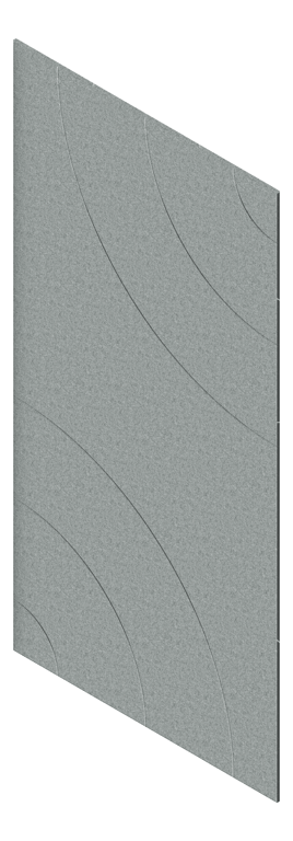 3D Presentation Image of Panel Acoustic AutexAU Groove V5 DoubleSpaced Flatiron
