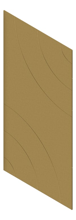 3D Presentation Image of Panel Acoustic AutexAU Groove V5 DoubleSpaced Highland