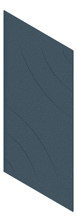 3D Presentation Image of Panel Acoustic AutexAU Groove V5 DoubleSpaced Muralla