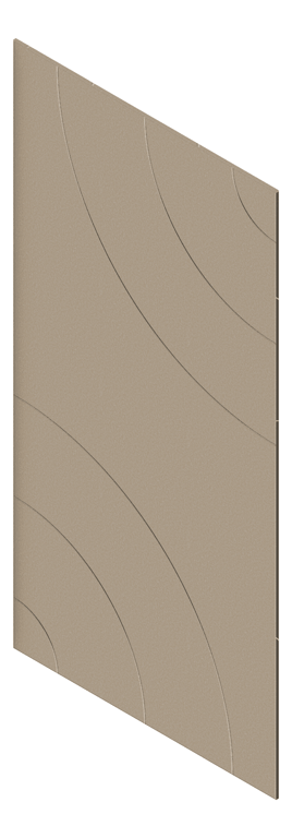3D Presentation Image of Panel Acoustic AutexAU Groove V5 DoubleSpaced Parthenon