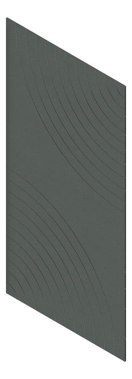 3D Presentation Image of Panel Acoustic AutexAU Groove V5 HalfSpaced Caspian