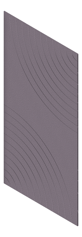 3D Presentation Image of Panel Acoustic AutexAU Groove V5 HalfSpaced Cavalier