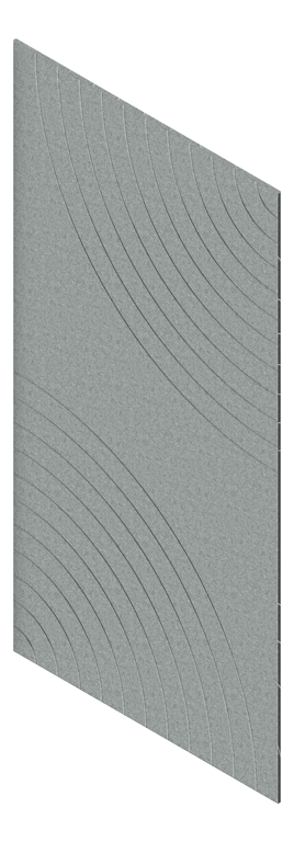 3D Presentation Image of Panel Acoustic AutexAU Groove V5 HalfSpaced Flatiron