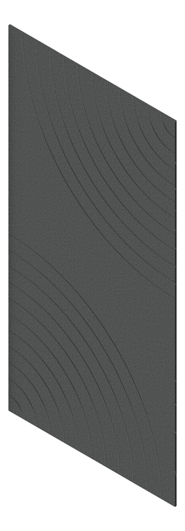 3D Presentation Image of Panel Acoustic AutexAU Groove V5 HalfSpaced Herald