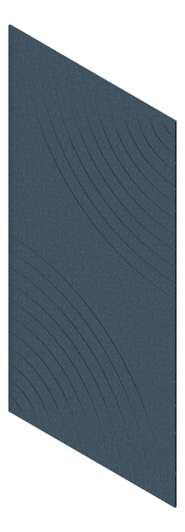 3D Presentation Image of Panel Acoustic AutexAU Groove V5 HalfSpaced Muralla