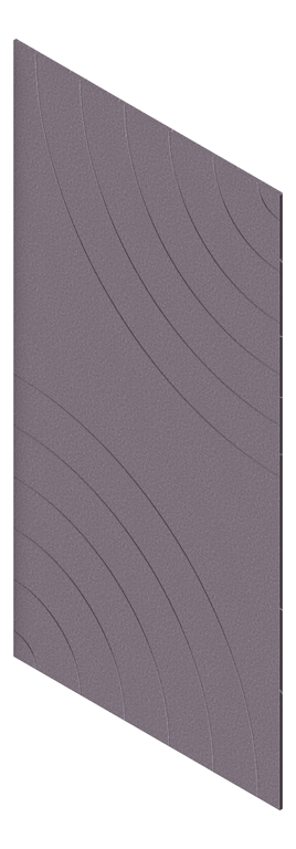 3D Presentation Image of Panel Acoustic AutexAU Groove V5 TypicalSpaced Cavalier