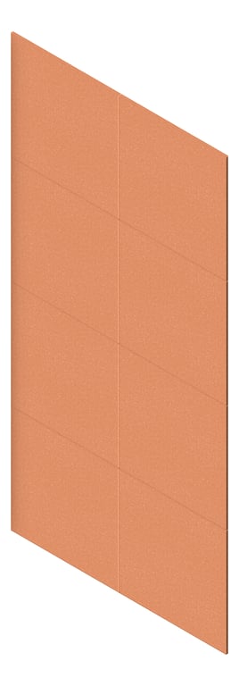 3D Presentation Image of Panel Acoustic AutexAU Groove V6 DoubleSpaced Canyon