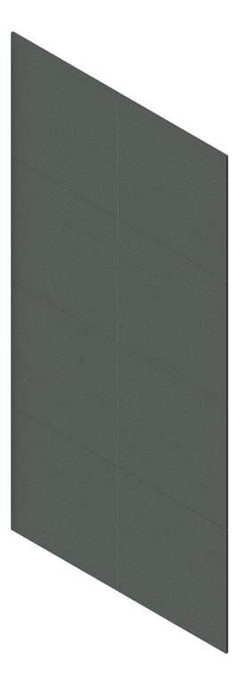 3D Presentation Image of Panel Acoustic AutexAU Groove V6 DoubleSpaced Caspian