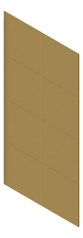 3D Presentation Image of Panel Acoustic AutexAU Groove V6 DoubleSpaced Highland