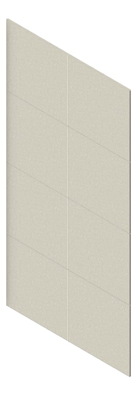 3D Presentation Image of Panel Acoustic AutexAU Groove V6 DoubleSpaced Terrace