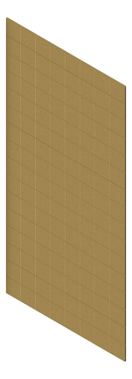 3D Presentation Image of Panel Acoustic AutexAU Groove V6 HalfSpaced Highland