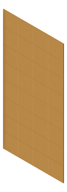 3D Presentation Image of Panel Acoustic AutexAU Groove V6 TypicalSpaced Beehive