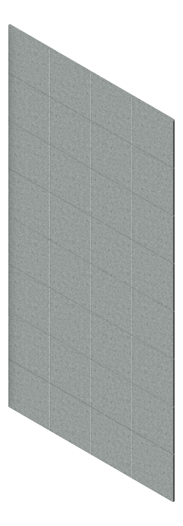 3D Presentation Image of Panel Acoustic AutexAU Groove V6 TypicalSpaced Flatiron