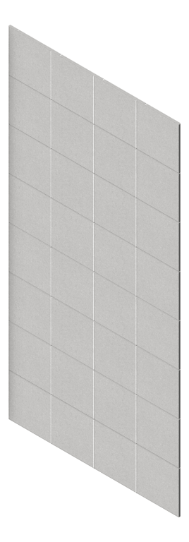 3D Presentation Image of Panel Acoustic AutexAU Groove V6 TypicalSpaced Savoye