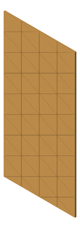 3D Presentation Image of PanelArray Acoustic AutexAU Groove V3