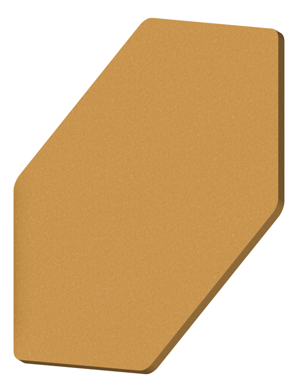 3D Presentation Image of Panel Acoustic AutexAU Horizon Hexagon DirectFixed