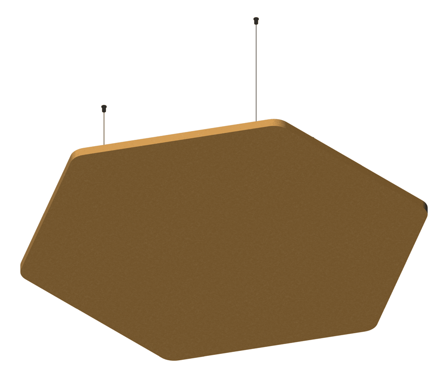 3D Presentation Image of Panel Acoustic AutexAU Horizon Hexagon Suspended