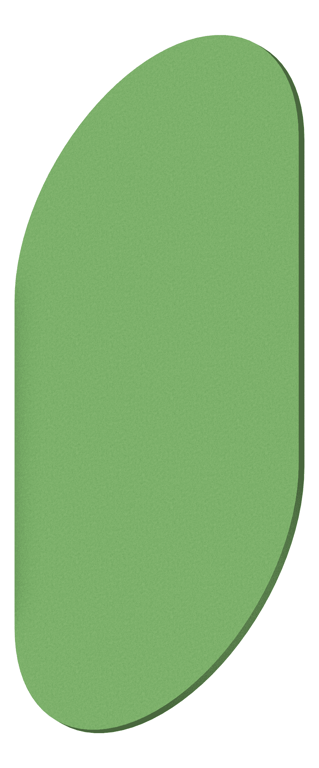 3D Presentation Image of Panel Acoustic AutexAU Horizon Oval DirectFixed