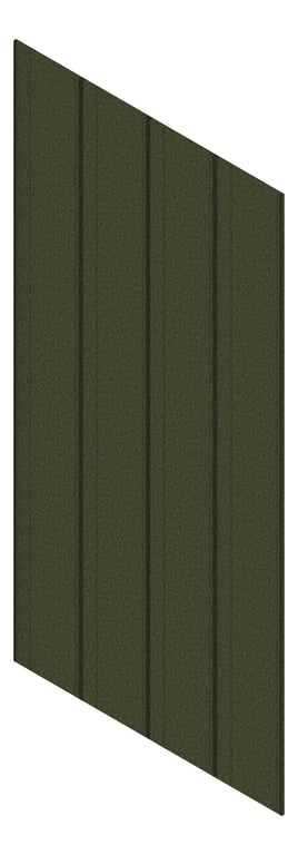 3D Presentation Image of Panel Acoustic AutexAU Lanes Sawtooth Gherkin