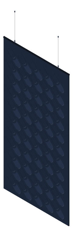 3D Presentation Image of Screen Acoustic AutexNZ Cascade Folding F1 Material