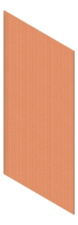 3D Presentation Image of Panel Acoustic AutexNZ Groove V1 HalfSpaced Canyon