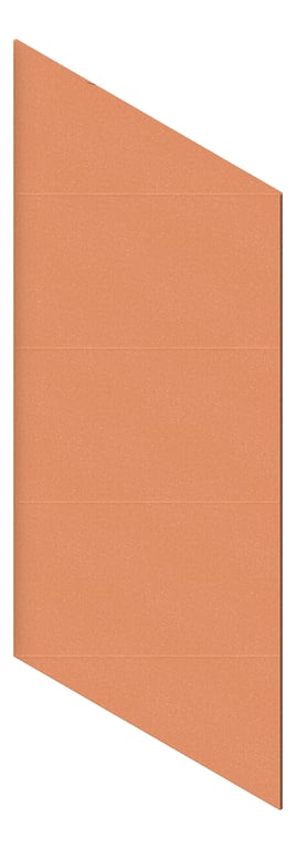 3D Presentation Image of Panel Acoustic AutexNZ Groove V2 DoubleSpaced Canyon