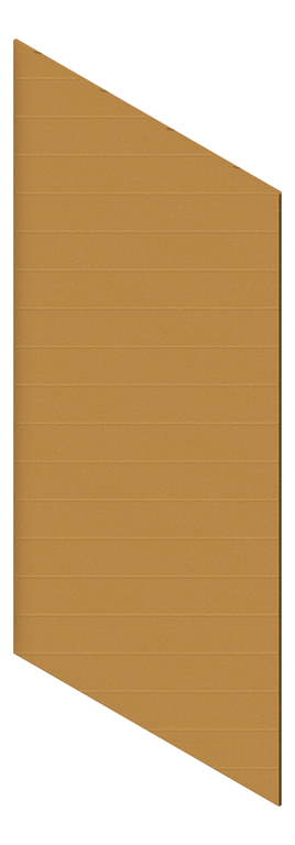 3D Presentation Image of Panel Acoustic AutexNZ Groove V2 HalfSpaced Beehive