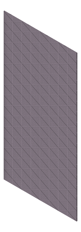 3D Presentation Image of Panel Acoustic AutexNZ Groove V3 HalfSpaced Cavalier