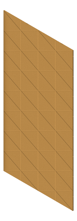 3D Presentation Image of Panel Acoustic AutexNZ Groove V3 TypicalSpaced Beehive