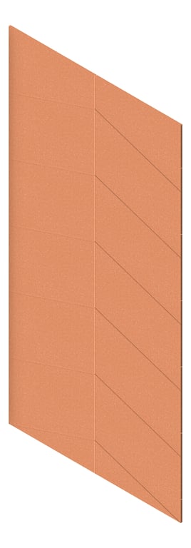 3D Presentation Image of Panel Acoustic AutexNZ Groove V4 DoubleSpaced Canyon