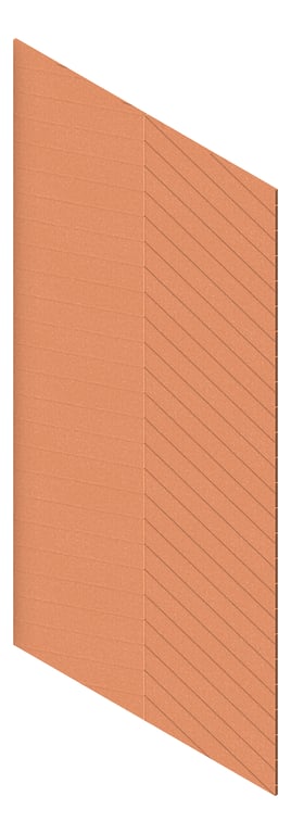 3D Presentation Image of Panel Acoustic AutexNZ Groove V4 HalfSpaced Canyon