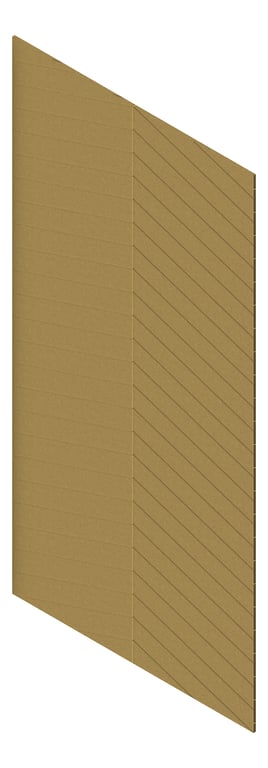 3D Presentation Image of Panel Acoustic AutexNZ Groove V4 HalfSpaced Highland
